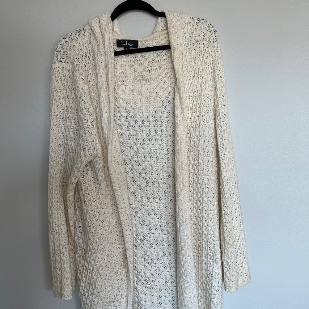 Long Beige Sweater